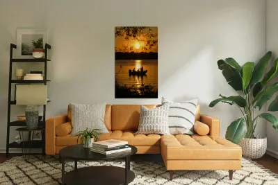 Sunset on Turtle Lake Reproduction