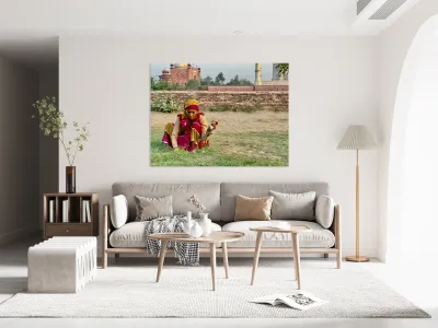 Lady working the Ground Reproduction