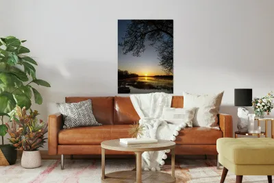 Golden Michigan Sunrise Reproduction