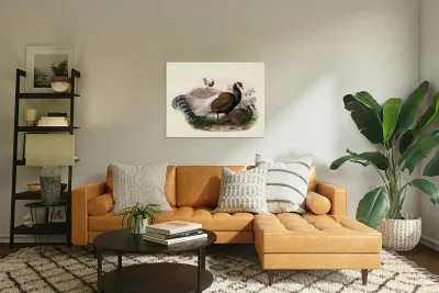 Crossoptilon mantchuricum. 1872 Reproduction