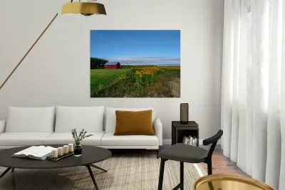 Barn & Blossoms Reproduction