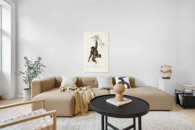 Vintage monkey poster Reproduction