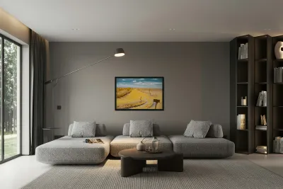 Nebraska Farm Lane - 2 Reproduction