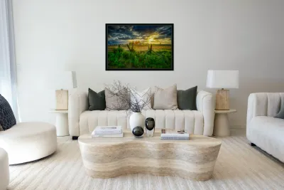 Fenceline sunset Reproduction