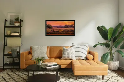 Codori Barn Sunset Reproduction