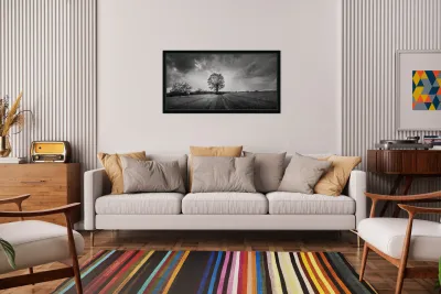 Majestic Solitude: An Evening Ride Through History Reproduction