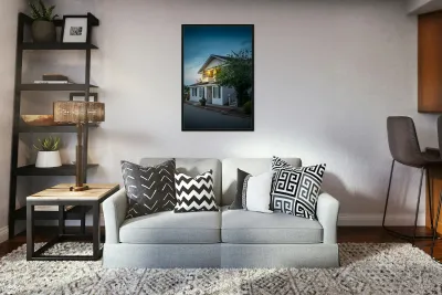 Evening at the Dock House Reproduction