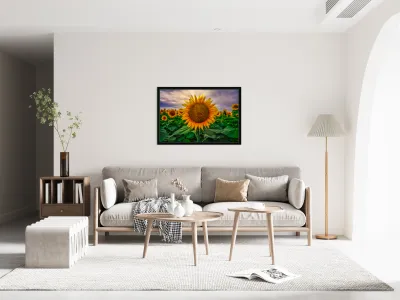 Sunset sunflower Reproduction