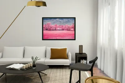 Exploring Texas: A Cotton Candy Roadside Pond Reproduction