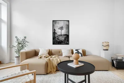 Serene Sylvan Lake: Alone on the Hill Reproduction