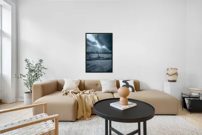 Solace in Solitude: A Blue Lighted Tree in Infrared Reproduction