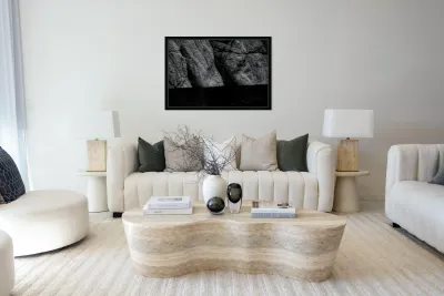 Veiled Enchantment: Sylvan Lakes Infrared Intrigue Reproduction