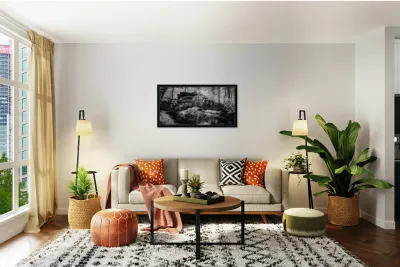 Rocky Tranquility: Natural Bridge Kentucky Reproduction