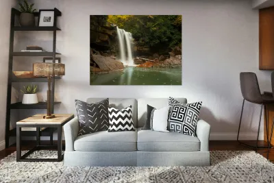 Douglas Falls near Blackwater Canyon trail near Thomas WV Reproduction