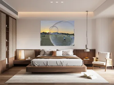 Bubble Sunset Brunei Reproduction