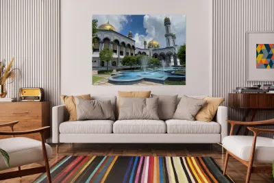 Jame Asr Hassanil Bolkiah Mosque Brunei 7 Reproduction