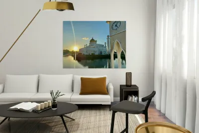 Omar Ali Saifuddien Mosque Collection Brunei 4 Reproduction