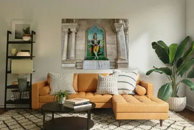 Vrindavan ISKCON Temple India 1 Reproduction