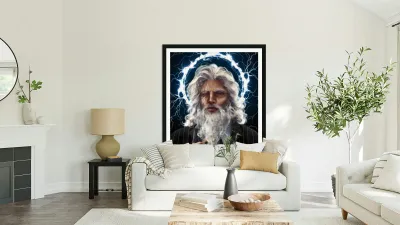 The Most Interesting Man In The World - Zeus  Reproduction