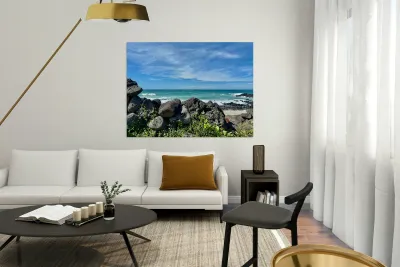 A Glimpse at the Ocean Jeju South Korea Reproduction