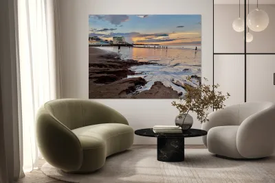 Samyang Beach Sunset Jeju South Korea 1 Reproduction