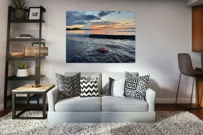 Samyang Beach Sunset Jeju South Korea 6 Reproduction