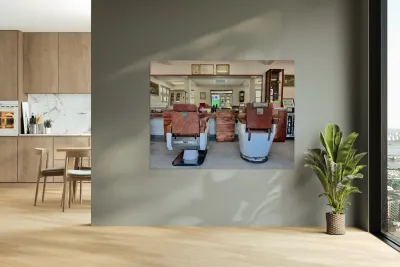 Old Barber Shop Seoul South Korea Reproduction