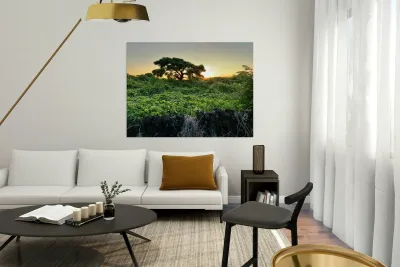 The Sunset Behind Jeju South Korea Reproduction