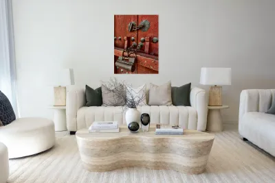 The Red Door Lock Seoul Korea Reproduction