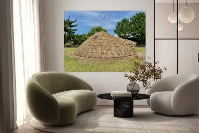 Traditional Village Hut Jeju South Korea 1 Reproduction