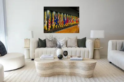 World Flags Seoul South Korea Reproduction