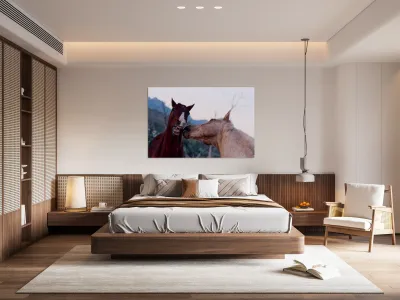 Horses Sparring Reproduction