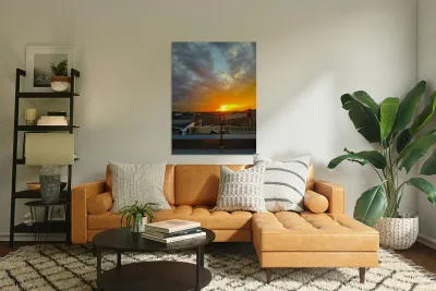  Runway Sunset Reproduction