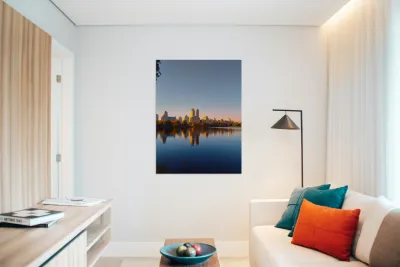 Autumn Skyline Firelight Reproduction