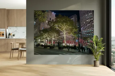 Flags and Lights – Manhattan Nights Reproduction