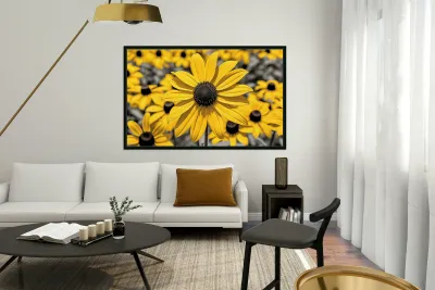 Radiant Reverie – Yellow Blossom Panorama Print Reproduction