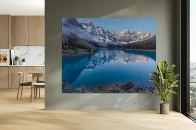 Sunrise at Moraine Lake Reproduction