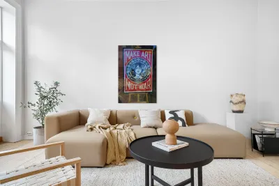 Make Art Not War Reproduction