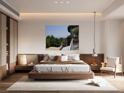 Life atop Positano Reproduction