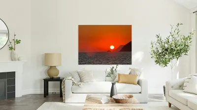 Sunset in Ponza Reproduction