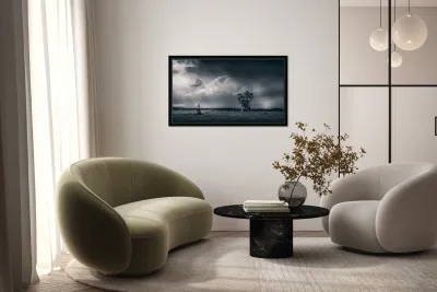 Majestic Tranquility: A Storm at the Angle in Gettysburg Reproduction