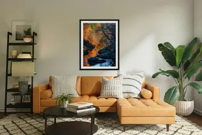 Autumn on River Garry Reproduction