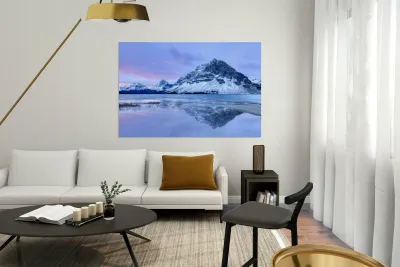 Blue Morning at Bow Lake Reproduction