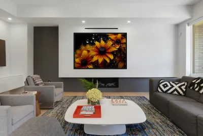 Morning Dew Daisies – Luminous Floral Art Print Reproduction