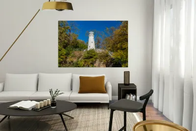 Mark Twain memorial lighthouse in Hannibal Missouri Reproduction