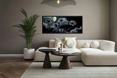 Harmony in Bloom – Soft Focus Botanical Print Reproduction