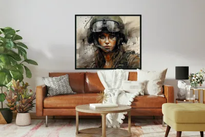 Field Ready – Modern Military Portrait Print Reproduction