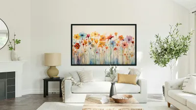 Audacious – Abstract Floral Print Reproduction