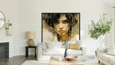 SUS – Suspicion in Dripping Paint Print Reproduction