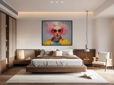 Pretty In Pink - Pop Glam Portrait Art Prints Reproduction